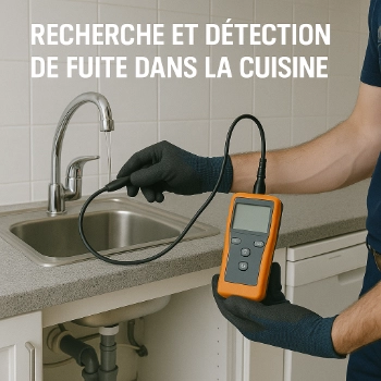 Détection de fuite d'eau cuisine